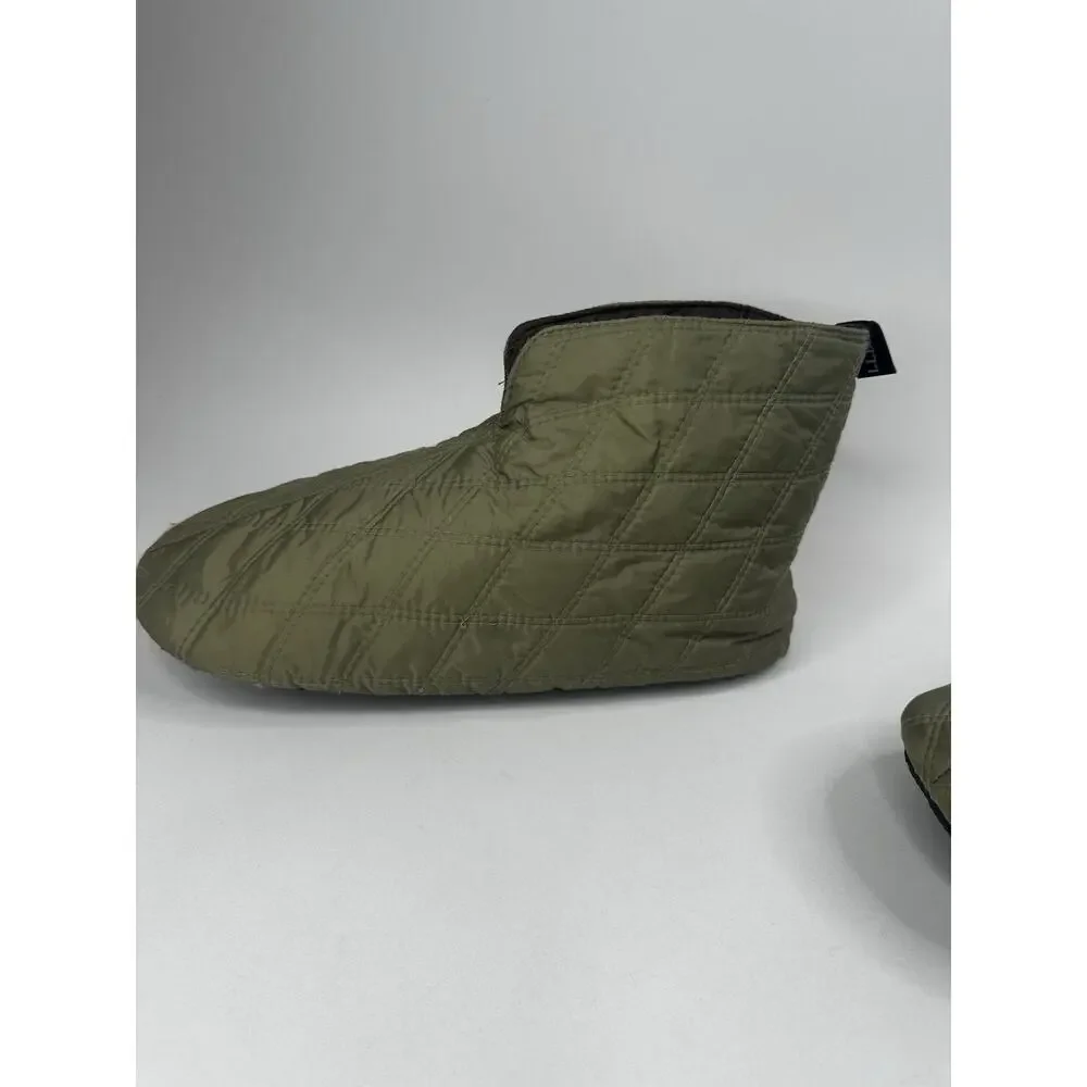 LL Bean Men's Sz XL 12-13 Quilted Slippers Insulated Booties Travel Camping